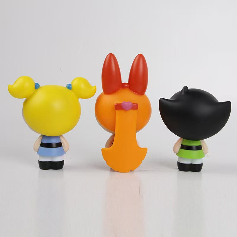 Powerpuff Girls PVC Figure Set - Model Kit Anime Girl ulasan dan harga